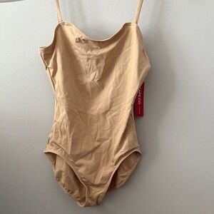 Tan One-Piece Swimsuit